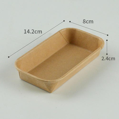 0# Paper Sushi Tray – 140 × 80 × 25 mm