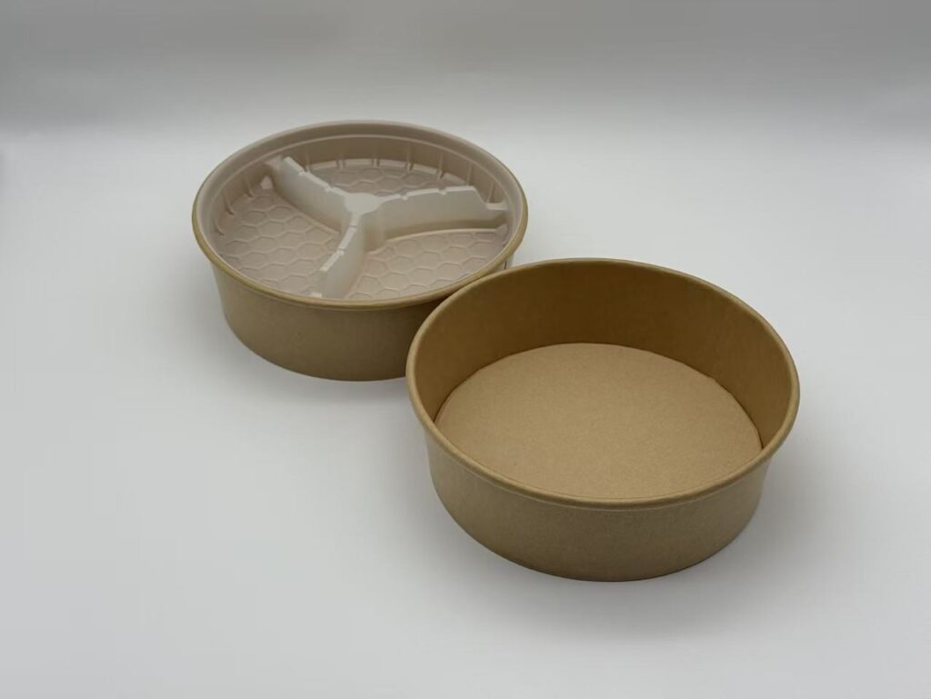 1100ml Kraft Round Paper Bowl