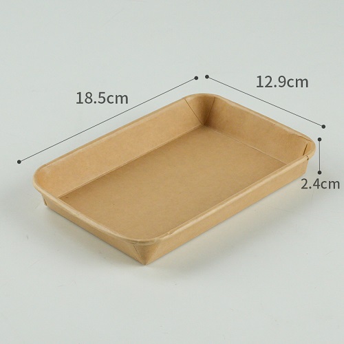5# Paper Sushi Tray – 185 × 130 × 25 mm